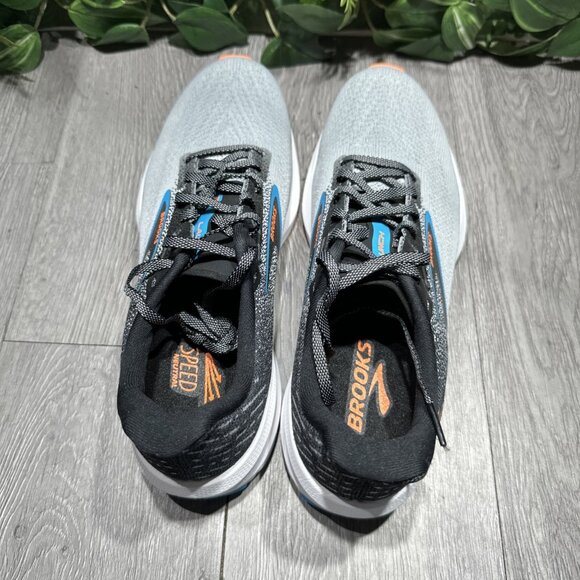 Size 9 - Brooks Launch 10 Black Gray Blue Orange Running Shoe Men SAMPLE main image 9